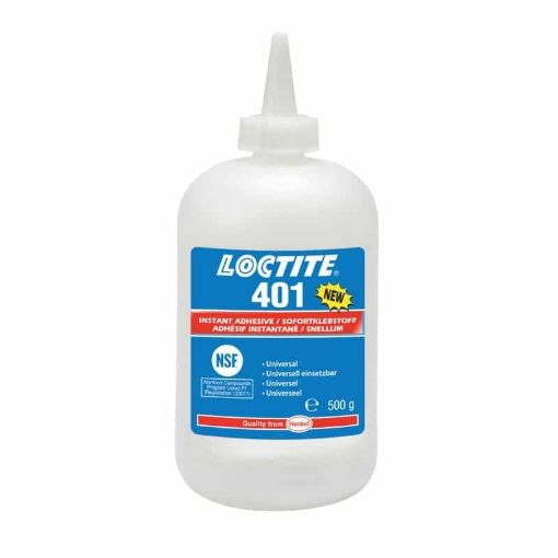 LOCTITE 401, 500g Flasche, Farbe: transparent Sekundenkleber 