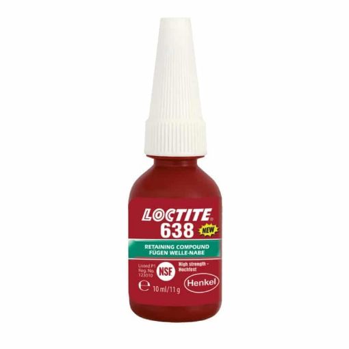 LOCTITE 638, 10ml Flasche hochfest, hochtemperaturbeständig, öltolerant 