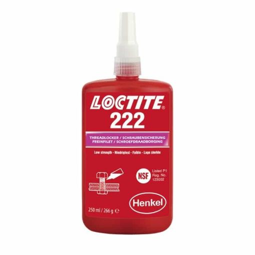 LOCTITE 222, 250ml Flasche, Farbe: Lila Schraubensicherung niedrigfest  