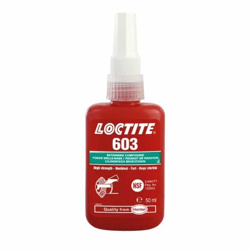 LOCTITE 603, 50ml Flasche, Farbe: Grün hochfest, öltolerant 