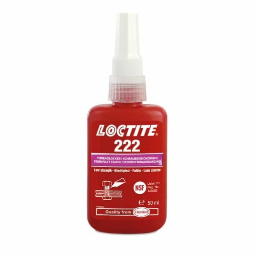 LOCTITE 222, 50ml Flasche, Farbe: Lila Schraubensicherung niedrigfest 