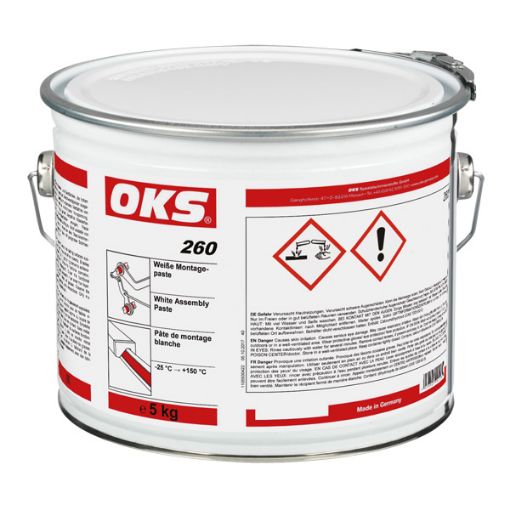 OKS 260, 5kg Hobbock Weiße Montagepaste  