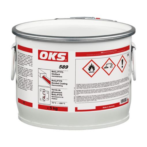 OKS 589, 5kg Hobbock MoS-PTFE-Gleitlack, warmhärtend  