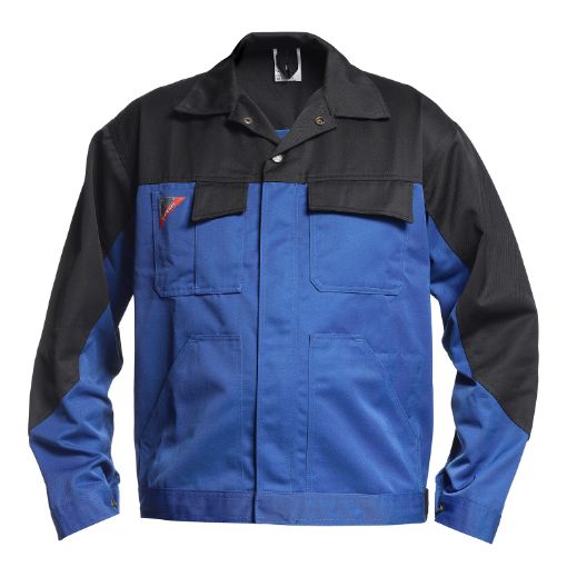 Engel Arbeitsjacke, Größe: L, Farbe: Azurblau/Schwarz* 1600-780-820  