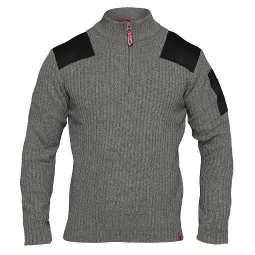 Engel Strickpullover mit hohem Kragen, Größe: 4XL, Farbe: Graumeliert 8017-501-78  