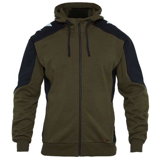 Engel Sweat Cardigan, Größe: XL, Farbe: Forest Green/Schwarz 8820-233-5320  