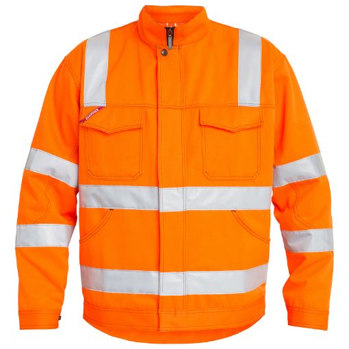 Engel Arbeitsjacke mit Relexionstreifen, Größe: L, Farbe: Orange 1501-770-10  