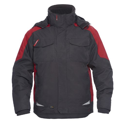Engel Winterjacke, Größe: 2XL, Farbe: Anthrazitgrau/Tomatenrot 1410-354-79757  
