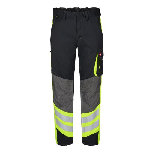 Engel Arbeitshose mit Reflexionstreifen, Größe: 50, Farbe: Schwarz/Gelb 2870-217-2038  