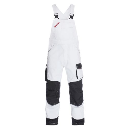 Engel Latzhose, Größe: 52, Farbe: Weiss/Anthrazitgrau 3810-254-379  