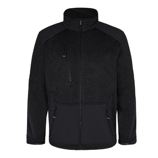 Engel Gebundene Strickjacke, Größe: L, Farbe: Schwarz/Anthrazitgrau 1363-299-2079  