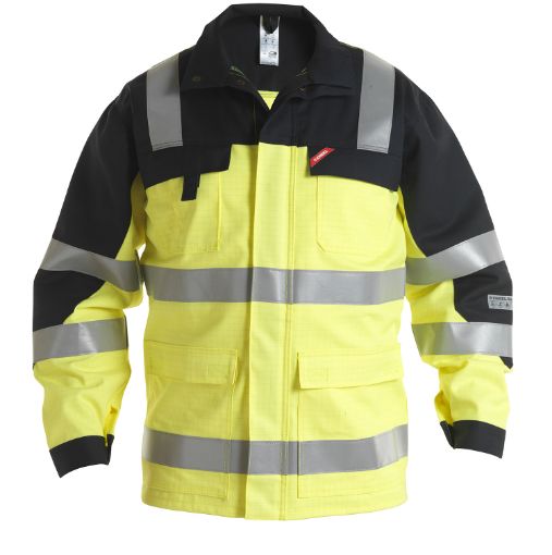 Engel Arbeitsjacke mit Reflexionstreifen, Größe: L, Farbe: Gelb/Schwarz 1235-820-3820  