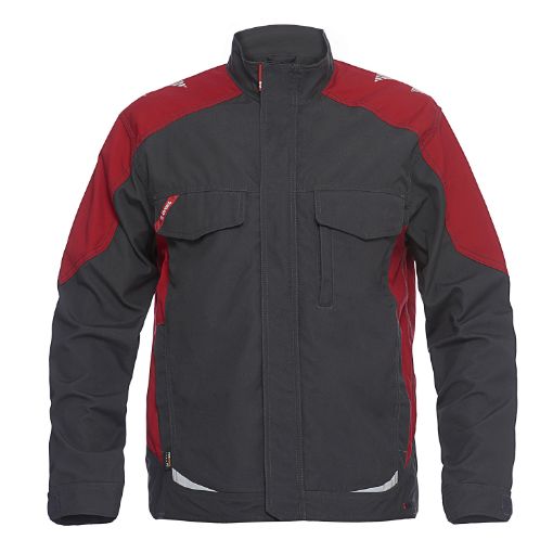 Engel Arbeitsjacke, Größe: M, Farbe: Anthrazitgrau/Tomatenrot 1810-254-79757  