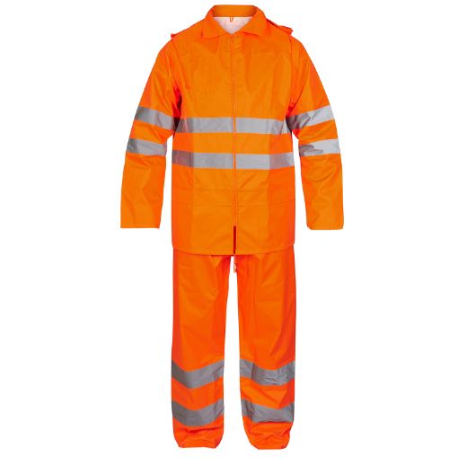 Engel Regenset mit Reflexionstreifen, Größe: S, Farbe: Orange 1916-218-10  