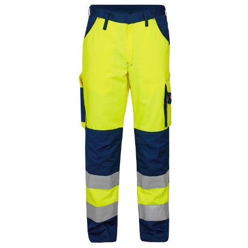 Engel Arbeitshose mit Reflexionstreifen, Größe: 68, Farbe: Gelb/Marine 2501-525-3806  