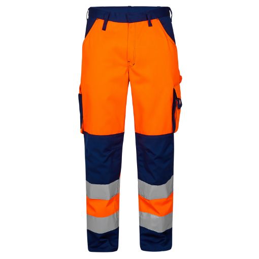 Engel Arbeitshose mit Reflexiostreifen, Größe: 40, Farbe: Orange/Marine 2501-775-1006  