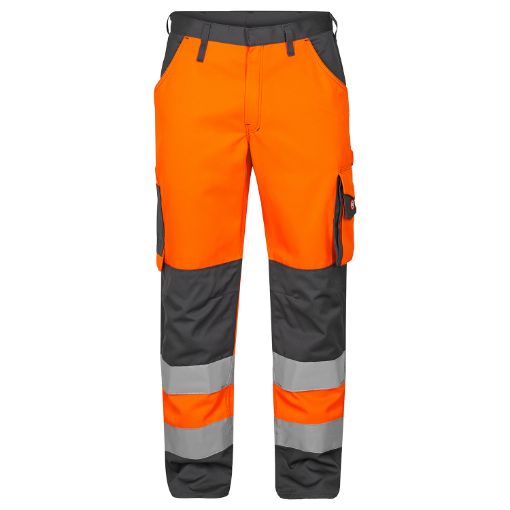 Engel Arbeitshose mit Reflexiostreifen, Größe: 106, Farbe: Orange/Grau 2501-775-1025  