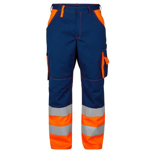 Engel Arbeitshose mit Reflexiostreifen, Größe: 46, Farbe: Marine/Orange 2505-785-610  
