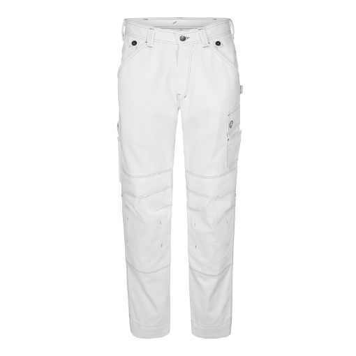 Engel Handwerkerhose 100% Baumwolle, Größe: 44, Farbe: Weiss 2760-575-3  