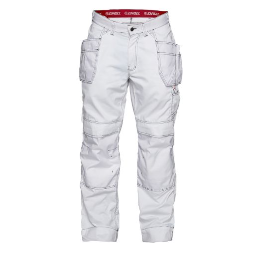 Engel Handwerkerhose mit Holstertaschen, Größe: 46, Farbe: Weiss 2761-630-3  