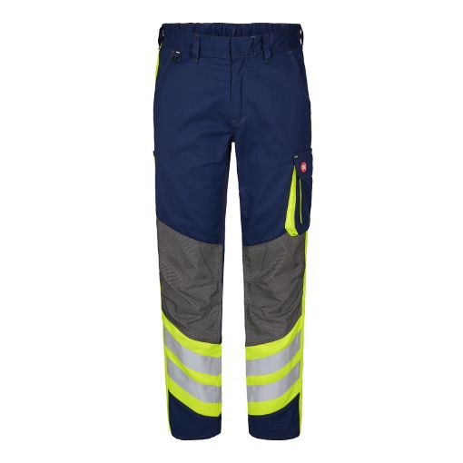 Engel Arbeitshose mit Reflexionstreifen, Größe: 22, Farbe: Blue Ink/Gelb 2870-217-16538  