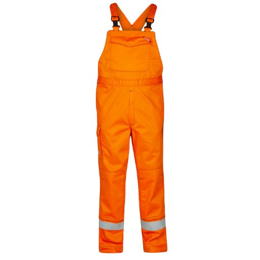 Engel Latzhose mit Reflexionstreifen, Größe: 48, Farbe: Orange 3293-192-10  