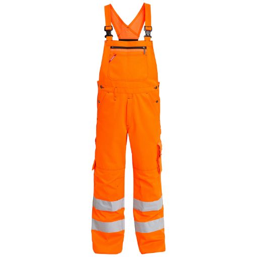 Engel Latzhose mit Reflexstreifen, Größe: 32, Farbe: Orange 3501-775-10  