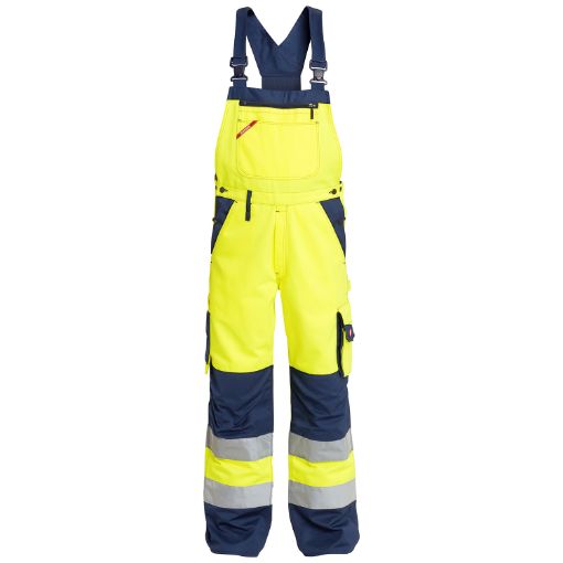 Engel Latzhose mit Reflexstreifen, Größe: 50, Farbe: Gelb/Marine 3501-775-3806  