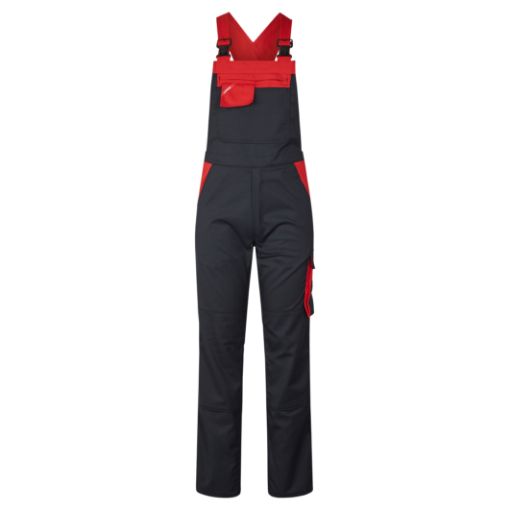 Engel Latzhose mit Stretch, Größe: 106, Farbe: Schwarz/Rot 3680-217-2011  
