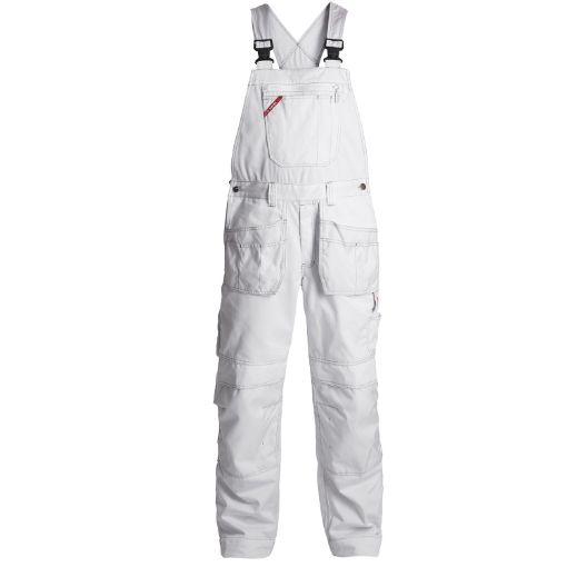 Engel Latzhose mit Holstertaschen, Größe: 50, Farbe: Weiss 3761-630-3  