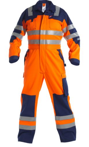 Engel Kombination mit Reflexionstreifen, Größe: M, Farbe: Orange/Marine 4235-835-1006  