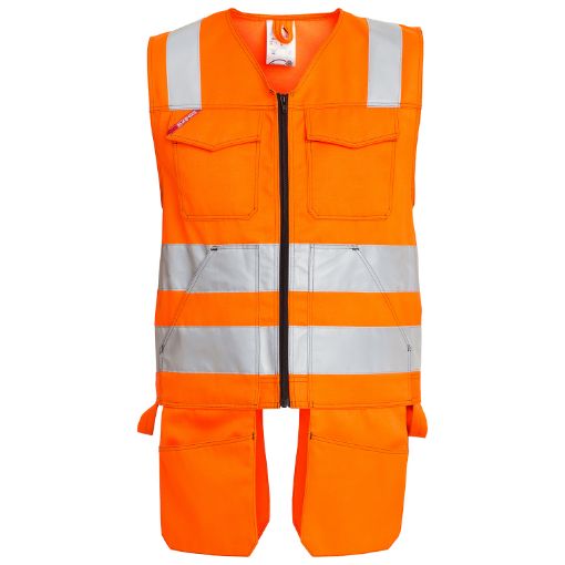 Engel Handwerkerweste mit Reflexionstreifen, Größe: 3XL, Farbe: Orange 5501-770-10  
