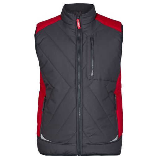 Engel Winterweste, Größe: 6XL, Farbe: Anthrazitgrau/Tomato Red 5850-193-79757  