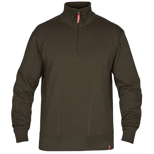 Engel Sweatshirt mit hohem Kragen, Größe: M, Farbe: Forest Green 8014-136-53  