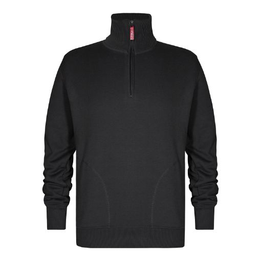 Engel Sweatshirt mit hohem Kragen, Größe: XL, Farbe: Anthrazitgrau 8014-136-79  