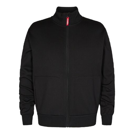Engel Sweat-Jacke mit hohem Kragen, Größe: S, Farbe: Schwarz 8024-233-20  