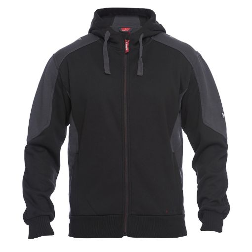Engel Sweat Cardigan, Größe: M, Farbe: Schwarz/Anthrazitgrau 8820-233-2079  