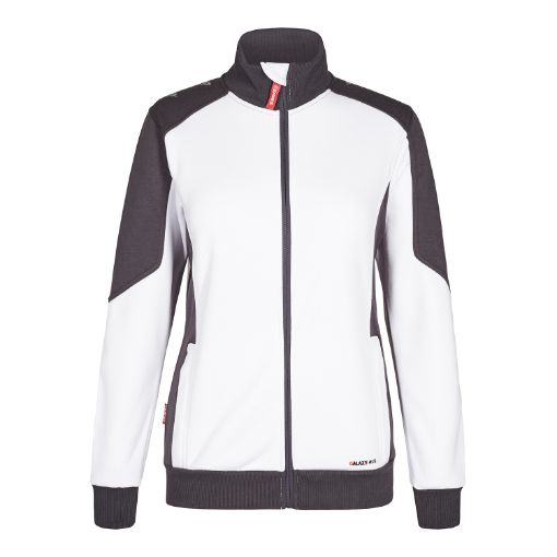 Engel Sweat Cardigan, Größe: 2XL, Farbe: Weiss/Anthrazitgrau 8825-233-379  