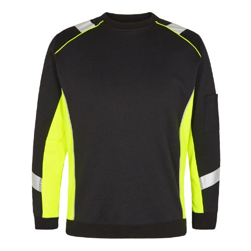 Engel Sweatshirt, Größe: XL, Farbe: Schwarz/Gelb 8871-257-2038  