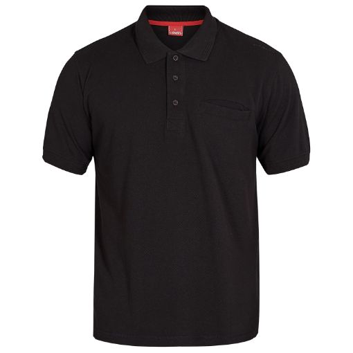 Engel Poloshirt mit Brusttasche, Größe: 6XL, Farbe: Schwarz 9055-178-20  