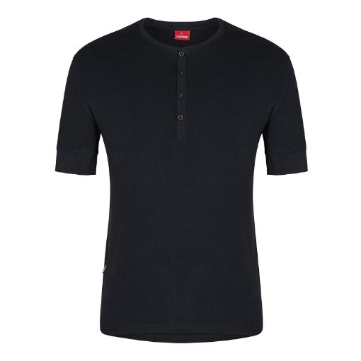 Engel Grandad kurzarm Shirt, Größe: 3XL, Farbe: Schwarz 9256-565-20  