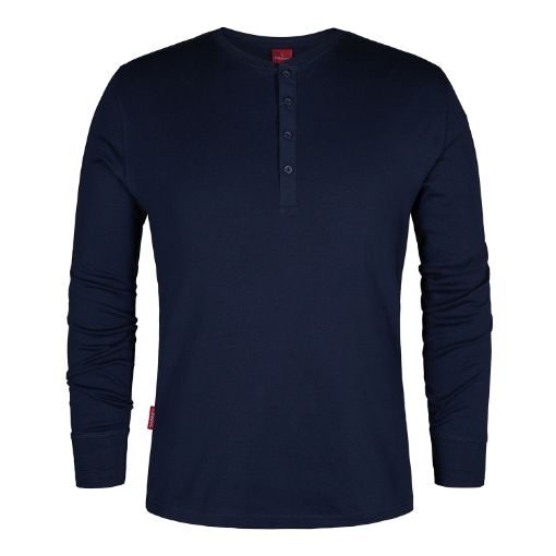 Engel Grandad langarm Shirt, Größe: M, Farbe: Blue Ink 9257-565-165  