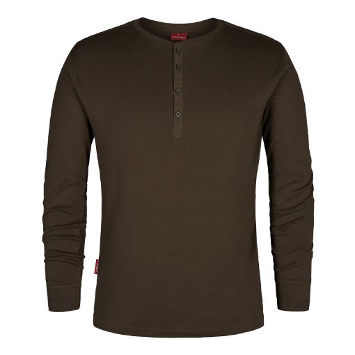 Engel Grandad langarm Shirt, Größe: 3XL, Farbe: Forest Green 9257-565-53  