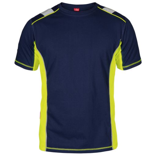 Engel T-Shirt, Größe: 2XL, Farbe: Blue Ink/Gelb 9870-258-16538  
