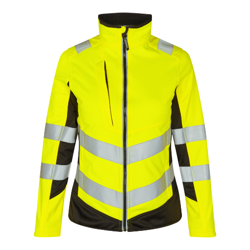 Engel Softshelljacke Damen, Größe: 3XL, Farbe: Gelb/Schwarz 1156-237-3820  
