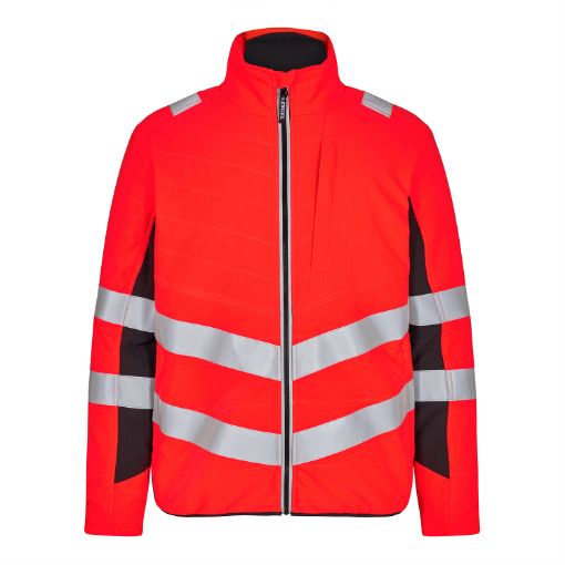 Engel Steppjacke, Größe: 5XL, Farbe: Rot/Schwarz 1159-158-4720  