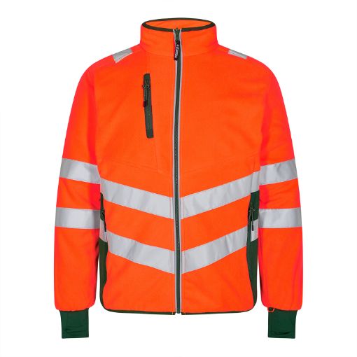 Engel Fleece Jacke, Größe: XL, Farbe: Orange/Grün 1192-236-101  