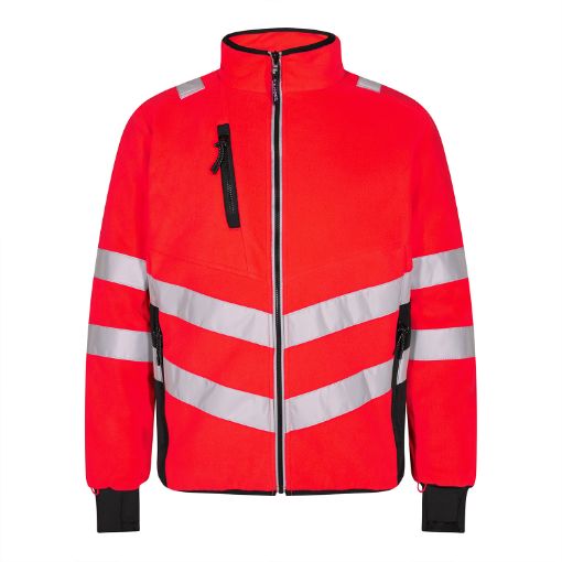 Engel Fleece Jacke, Größe: 2XL, Farbe: Rot/Schwarz 1192-236-4720  