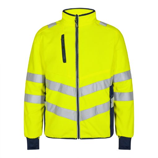 Engel Fleece Jacke, Größe: 6XL, Farbe: Gelb/Blue Ink 1192-236-38165  