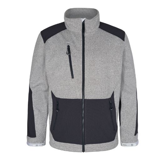 Engel Gebundene Strickjacke, Größe: M, Farbe: Weiss/Anthrazitgrau 1363-299-379  
